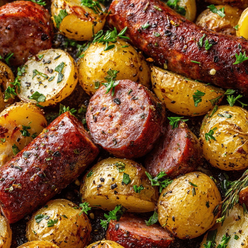 One Pan Kielbasa and Potatoes (Quick & Flavorful)