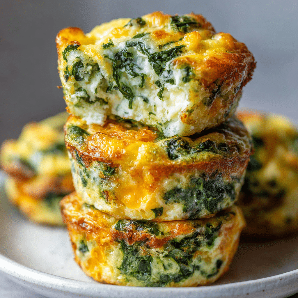 Quick & Healthy Egg Muffins with Spinach and Feta