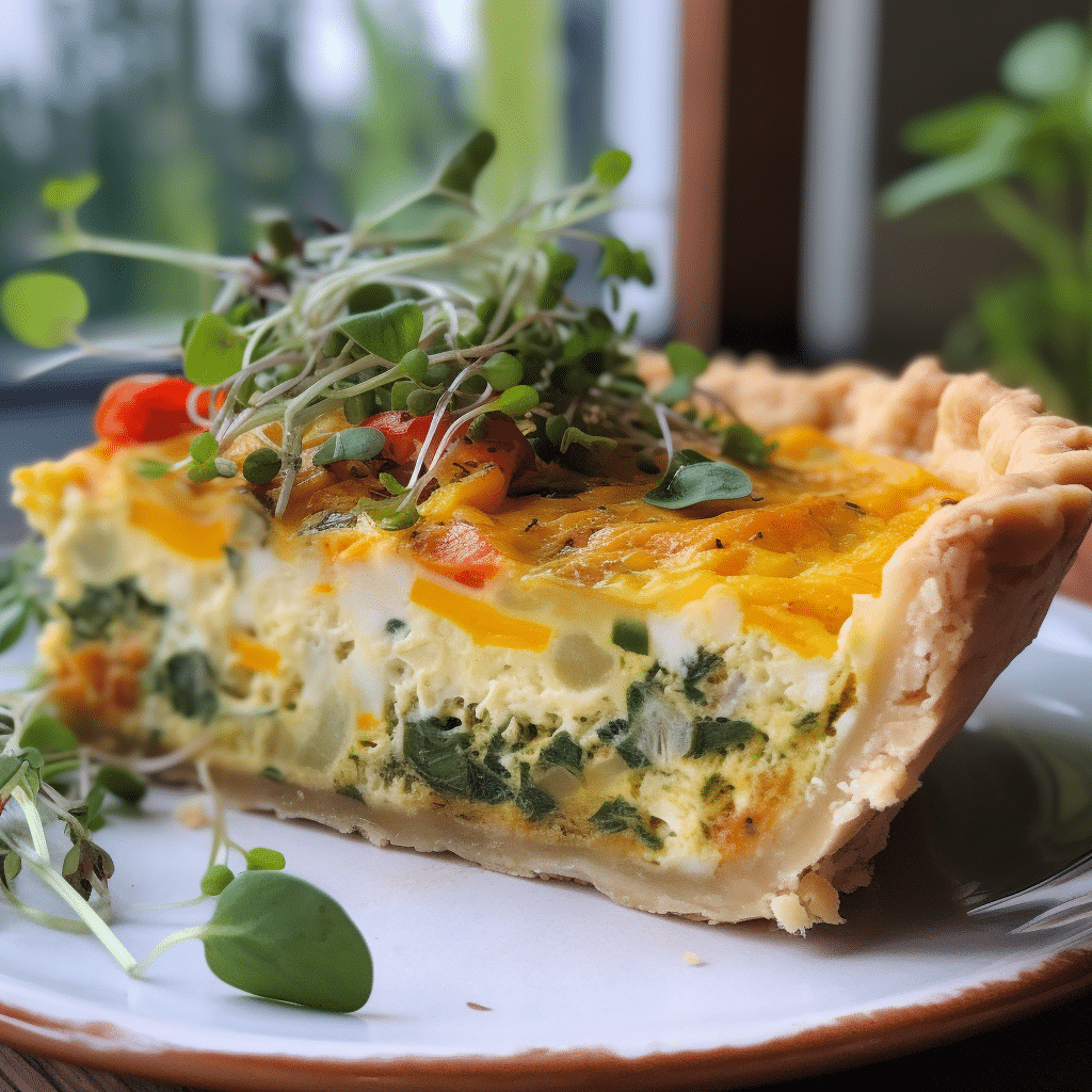 Easy and Delicious Spring Hash Brown Crust Quiche Recipe