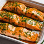 Baked Salmon with Buttery Honey Mustard Sauce Recipe