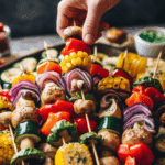 Grilled Vegetable Kabobs with Fajita Butter Recipe