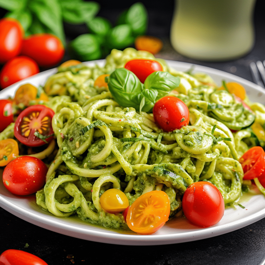 Zucchini Noodles with Pesto Recipe