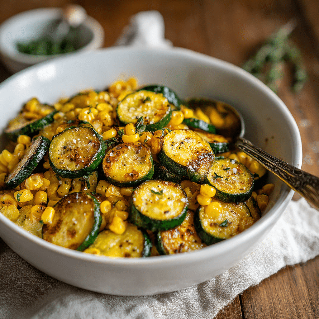 Roasted Zucchini and Corn Recipe