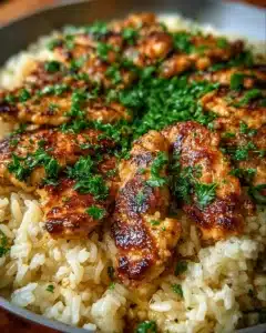 Chicken Garlic Parmesan Rice Recipe