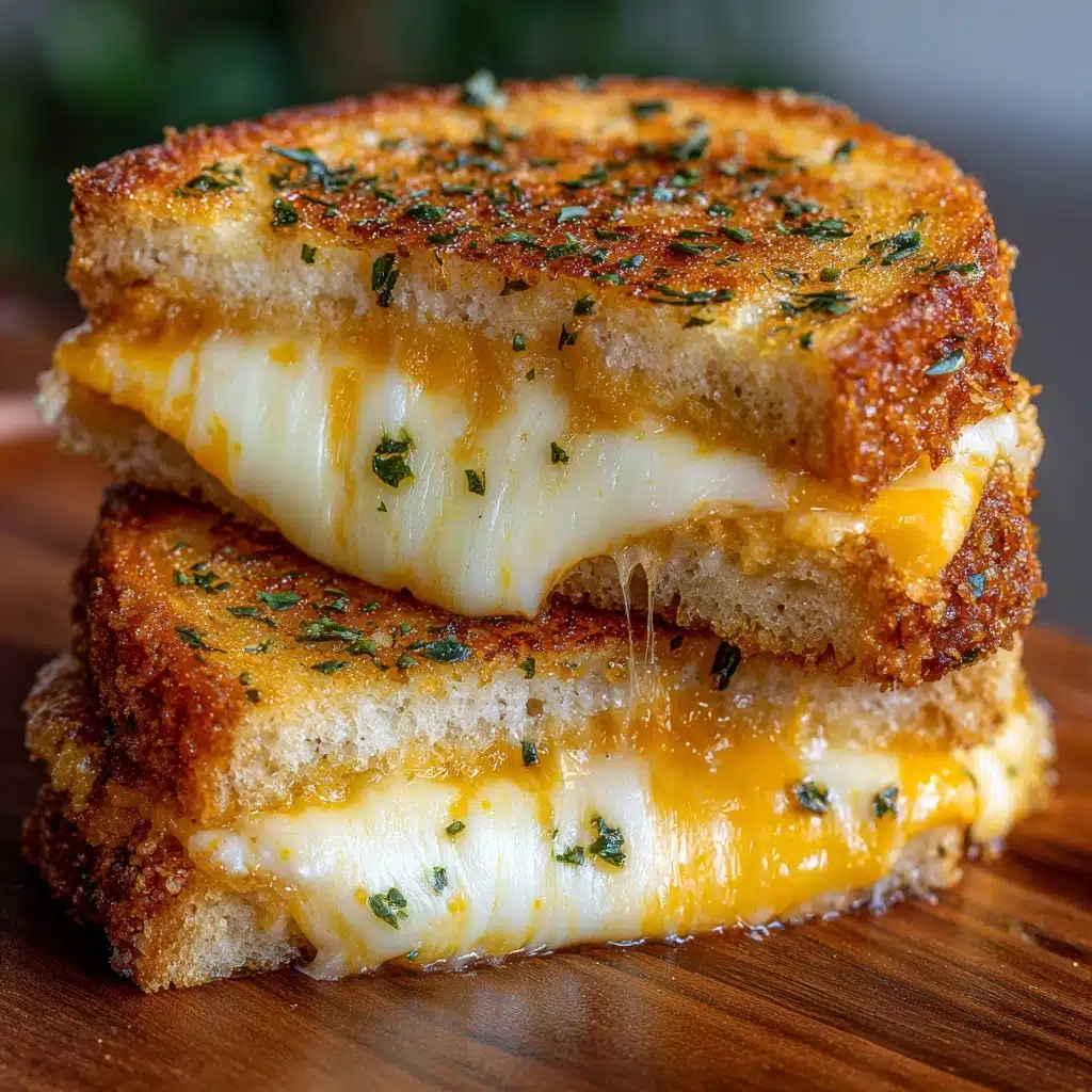 Garlic Bread Grilled Cheese Recipe - Recipe Image