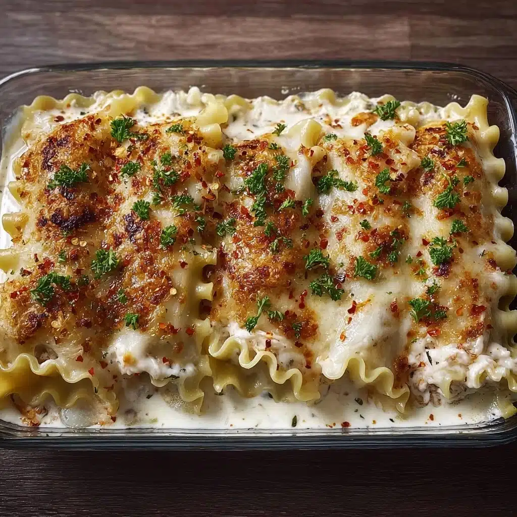 Chicken Alfredo Lasagna Roll Recipe - Recipe Image