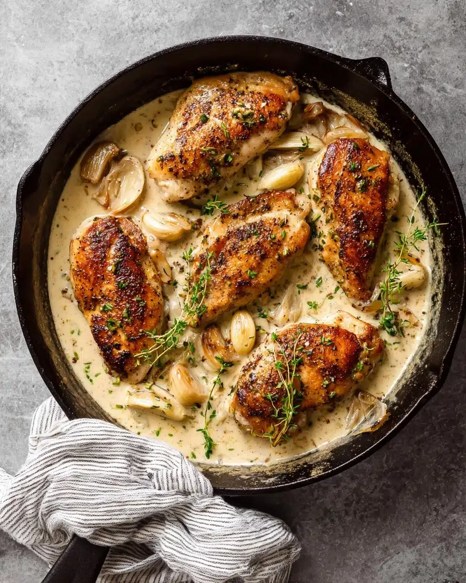 Creamy Garlic Chicken Recipe