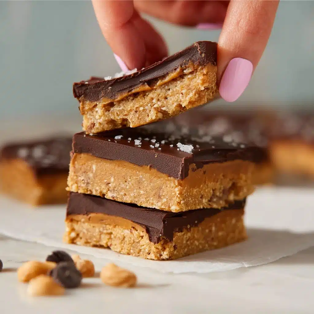 Chocolate Peanut Butter Protein Bars Recipe - Recipe Image