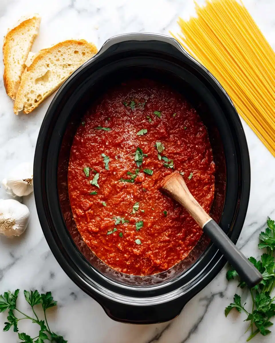 Slow Cooker Spaghetti Sauce Recipe