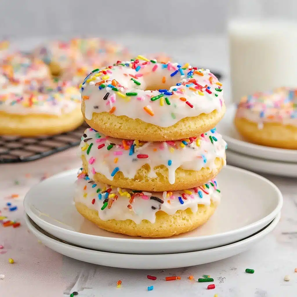 Low Fat Funfetti Cake Mix Donuts Recipe - Recipe Image