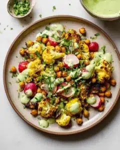 Roasted Cauliflower With Mint Yogurt Sauce Recipe
