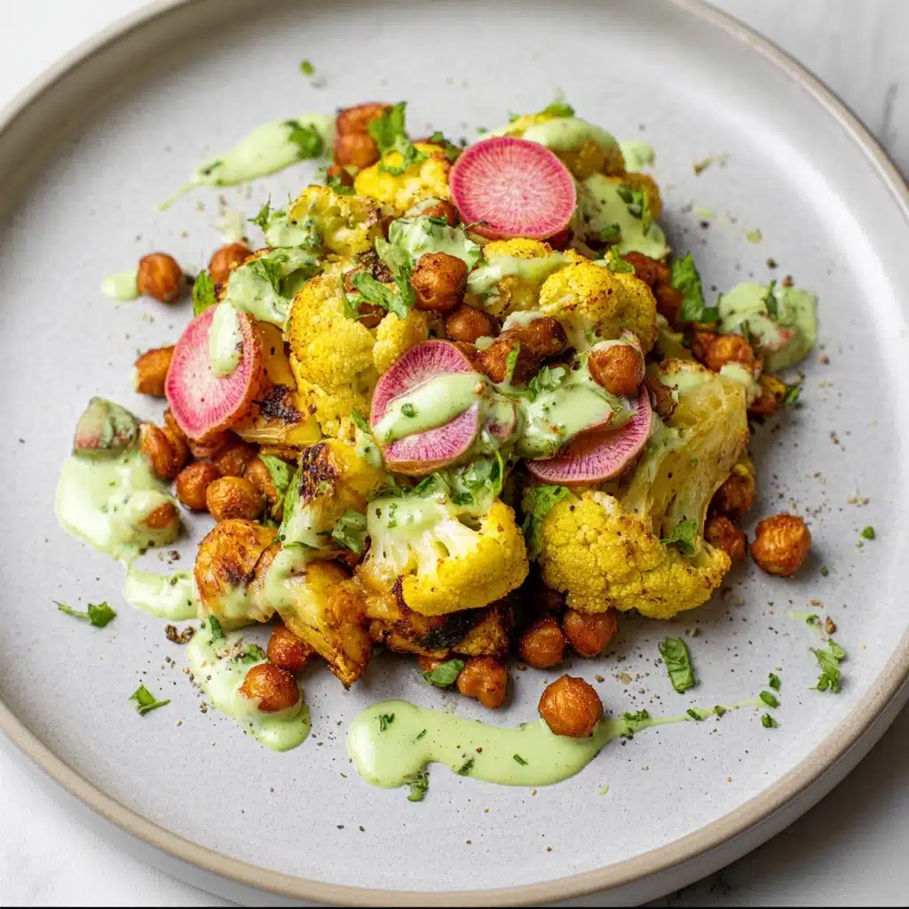 Roasted Cauliflower With Mint Yogurt Sauce Recipe - Recipe Image