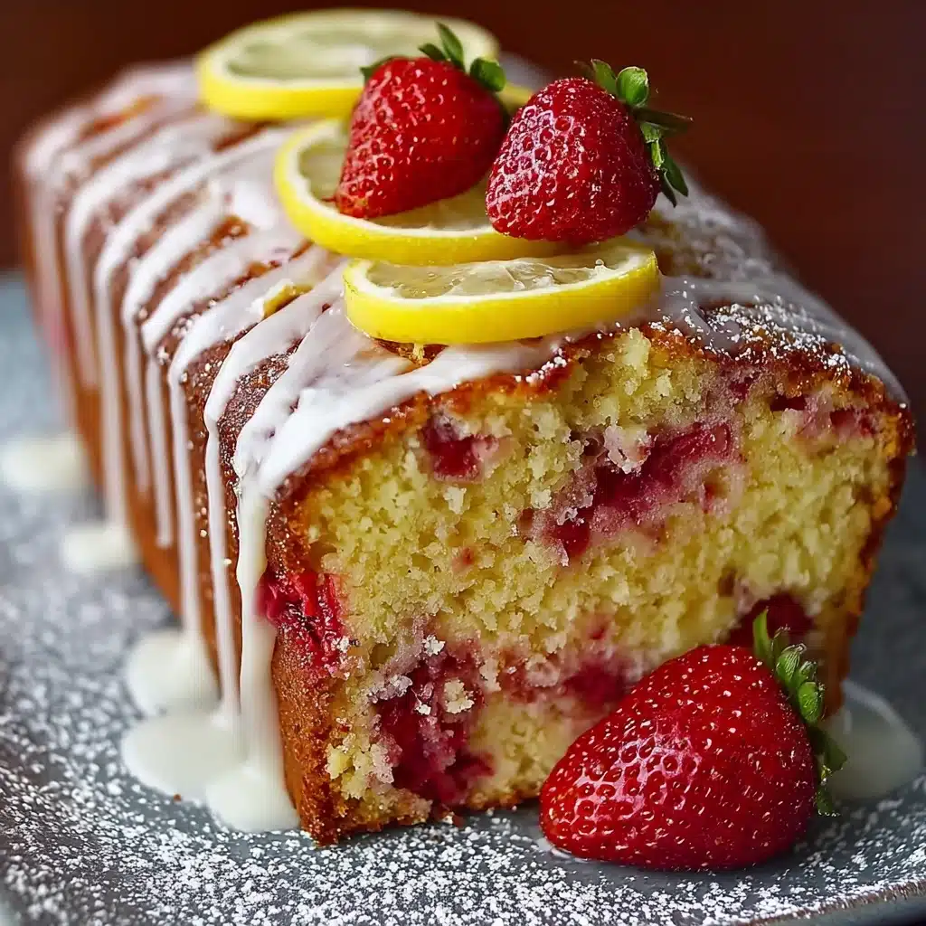 Strawberry Lemonade Pound Cake Recipe - Recipe Image