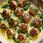 Creamy Spinach Turkey Meatballs Recipe
