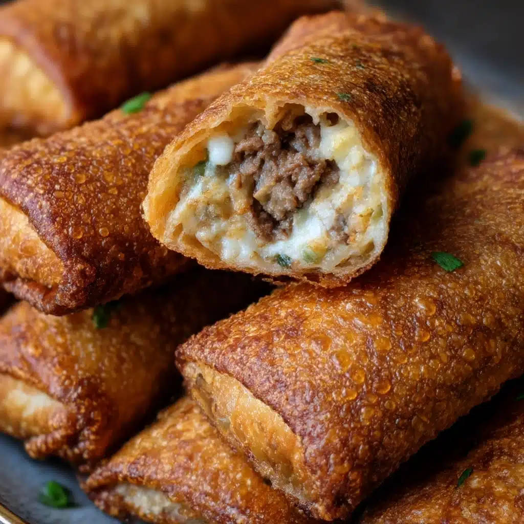 Philly Cheesesteak Egg Rolls Recipe - Recipe Image