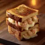 Cheesy Garlic Bread Shrimp Grilled Cheese Recipe