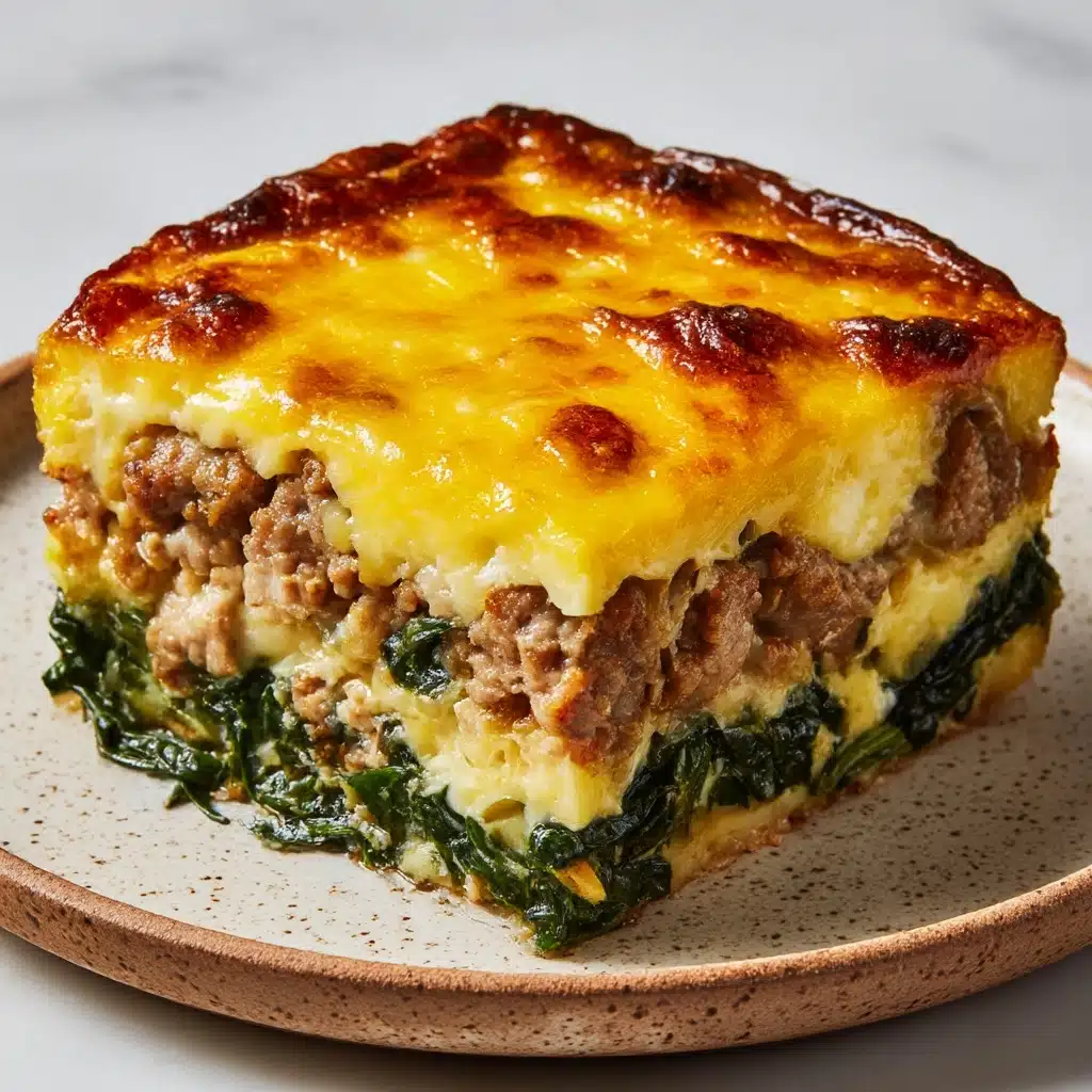Sausage & Egg Keto Breakfast Casserole Recipe - Recipe Image