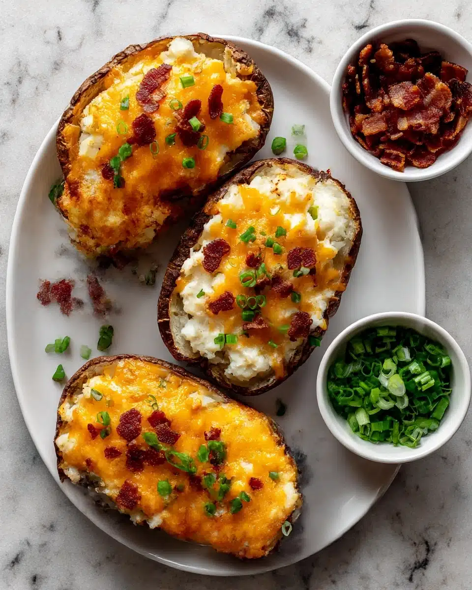 Air Fryer Twice Baked Potatoes Recipe