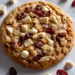 White Chocolate Oatmeal Cranberry Cookies Recipe