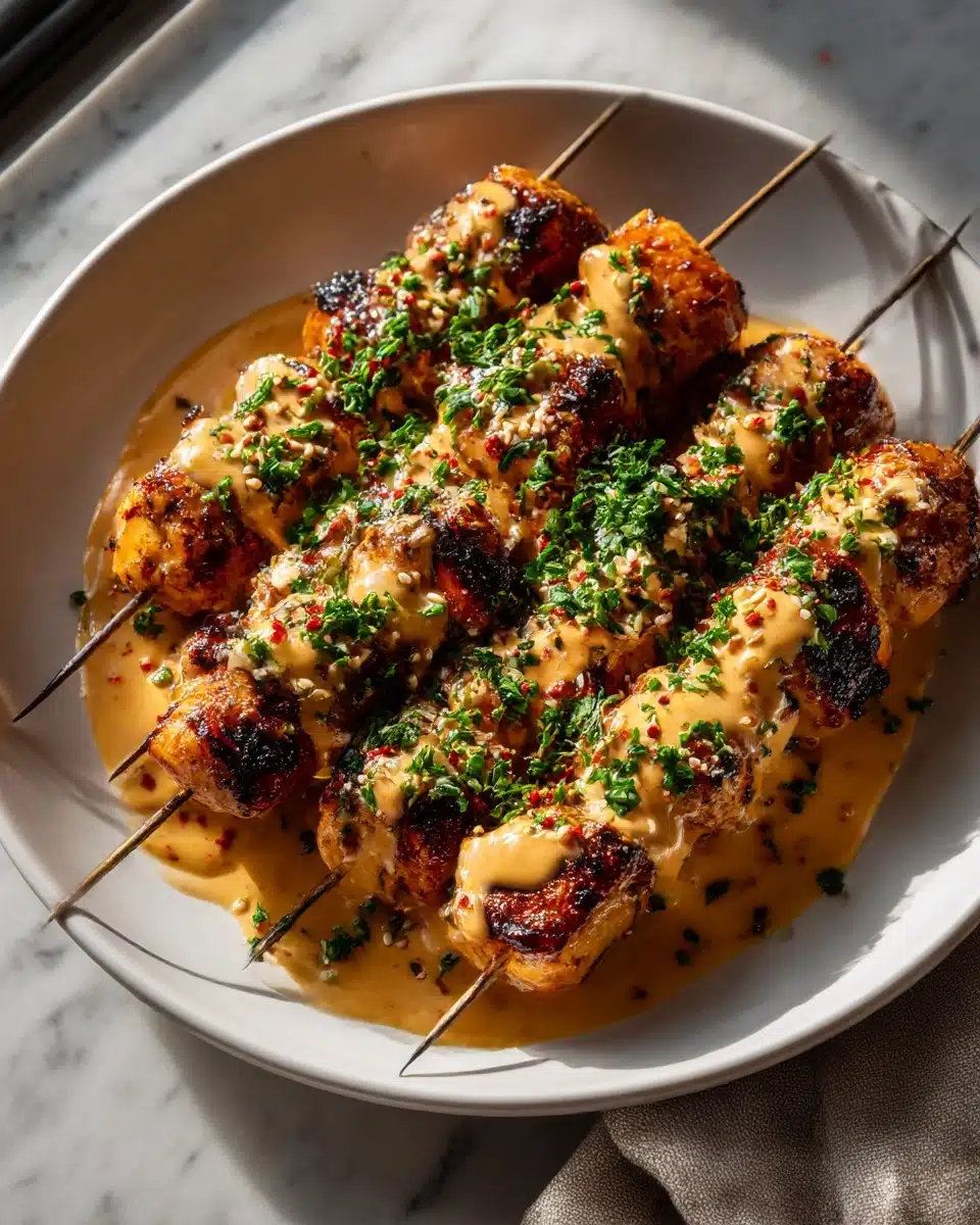 Bang Bang Chicken Skewers Recipe