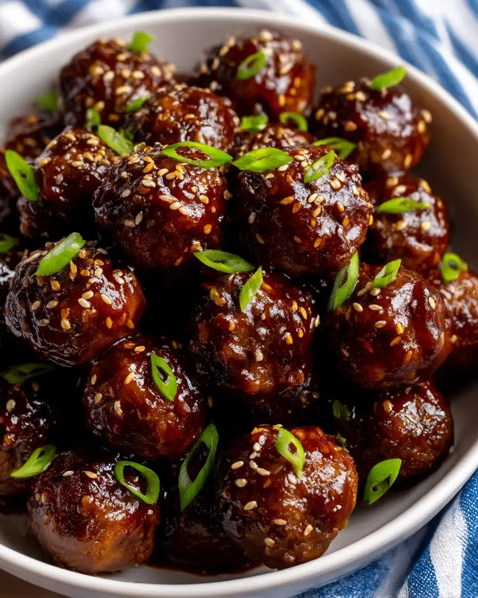 Asian Crockpot Meatballs Recipe