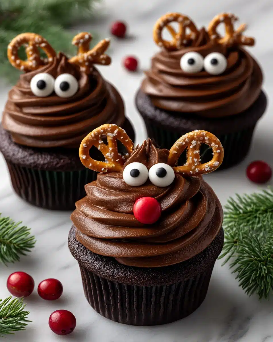 Easy Reindeer Cupcakes Recipe