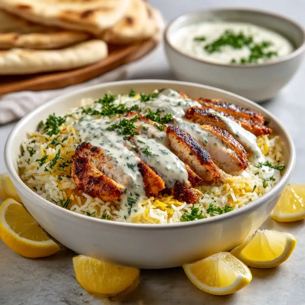 Dump and Bake Chicken Tzatziki with Rice Recipe - Recipe Image