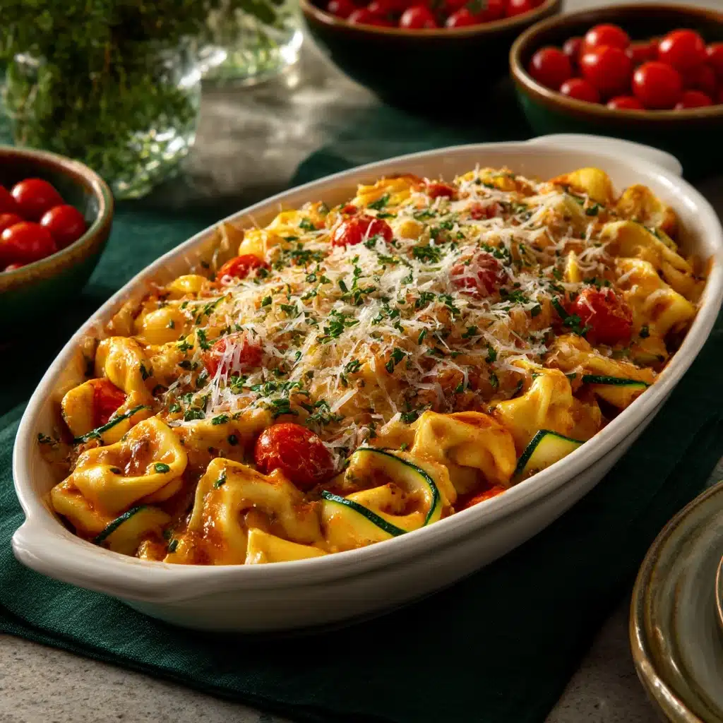 Cheese Tortellini with Summer Veggies Recipe - Recipe Image