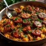 One Pan Smoked Sausage and Rice Recipe