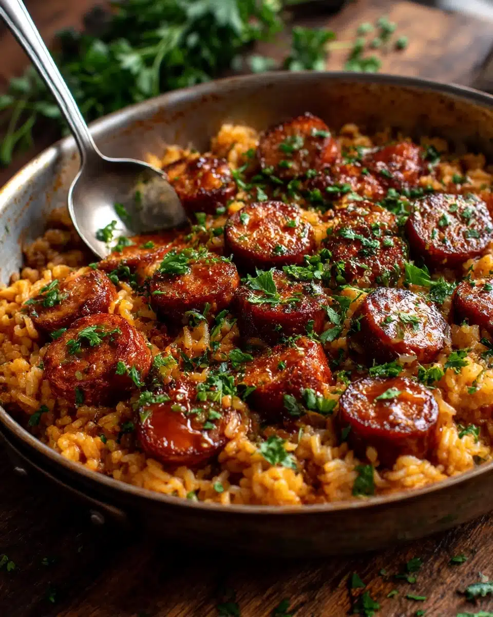 One Pan Smoked Sausage and Rice Recipe