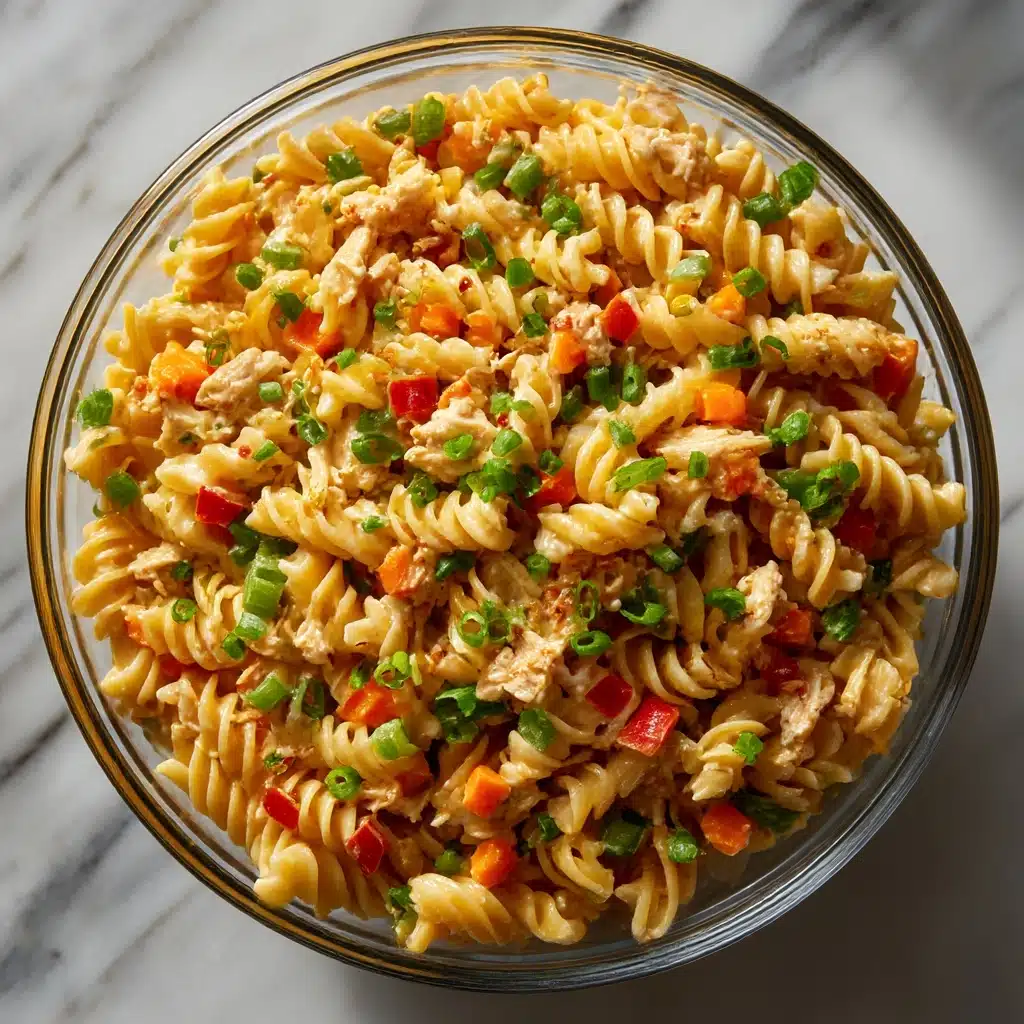 Healthy Buffalo Chicken Pasta Salad with Blue Cheese Recipe - Recipe Image