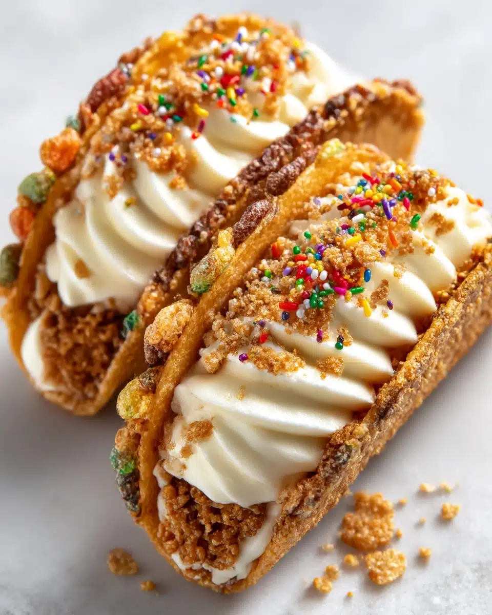 Fruity Pebbles Cheesecake Tacos Recipe