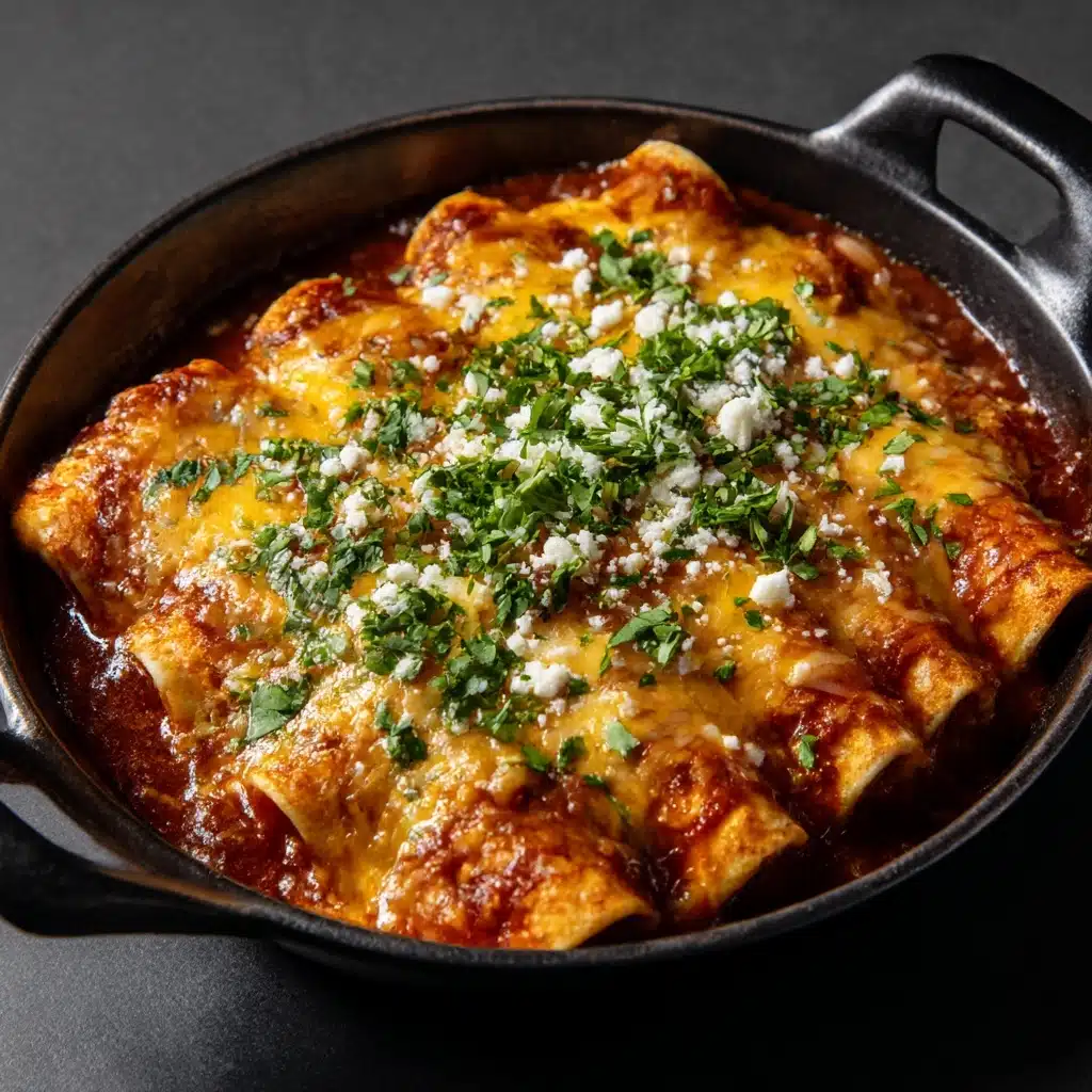 Cheese Enchiladas with Chili Gravy Recipe