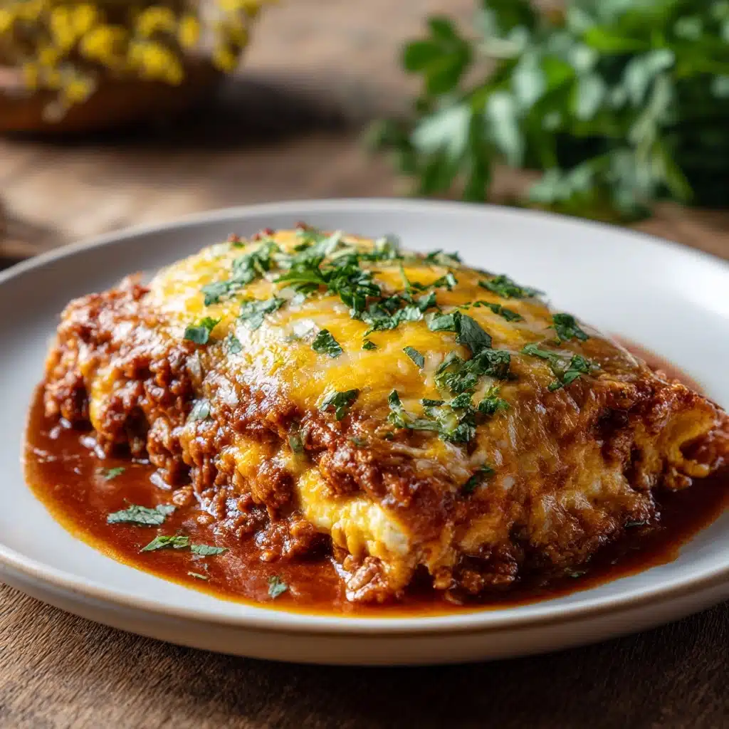 Cheese Enchiladas with Chili Gravy Recipe - Recipe Image