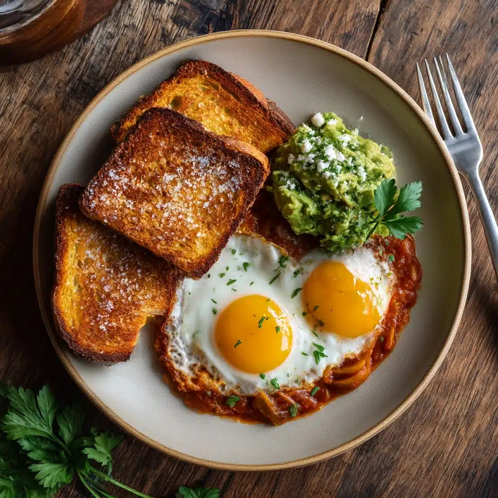 Feta Shakshuka and Avocado Salad Recipe - Recipe Image