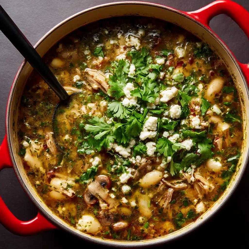 Mushroom Poblano Posole Verde Recipe - Recipe Image