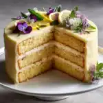 Lemon Cake with Fluffy, Less-Sweet Lemon Frosting Recipe