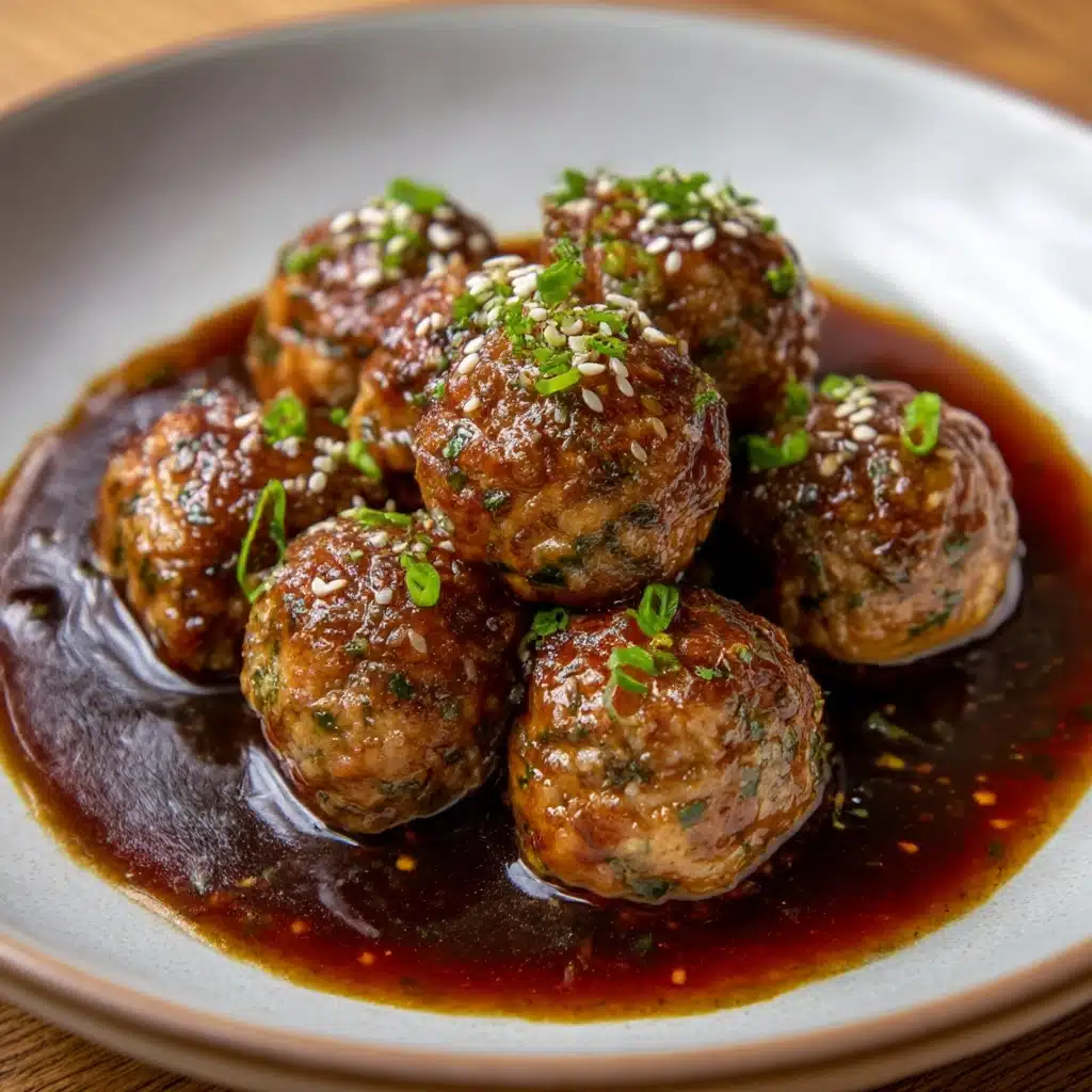 Asian Chicken Meatballs Recipe - Recipe Image