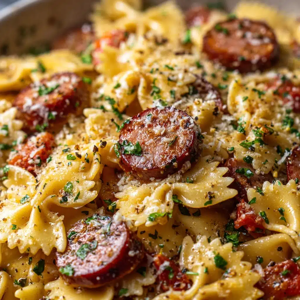 One-Pot Smoked Sausage Pasta Recipe - Recipe Image