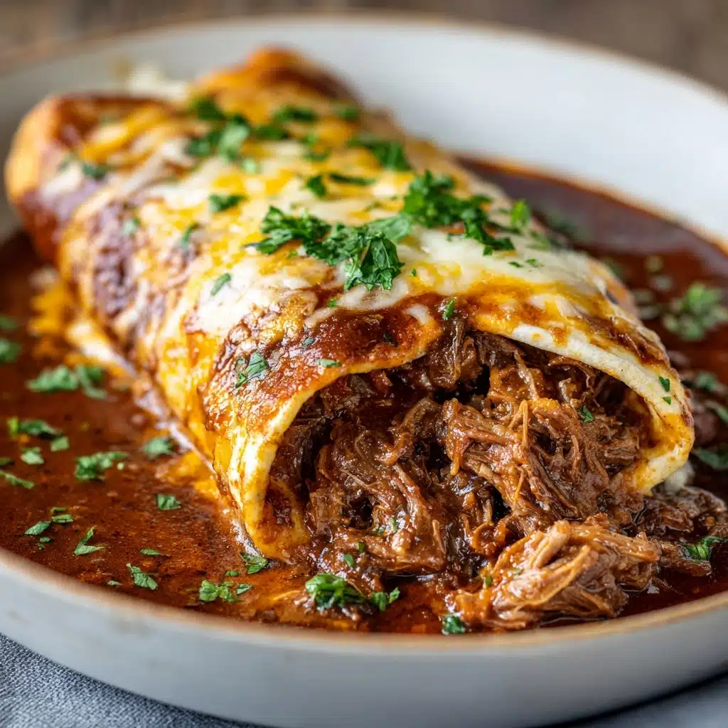 Creamy Chile Colorado Burritos Recipe - Recipe Image