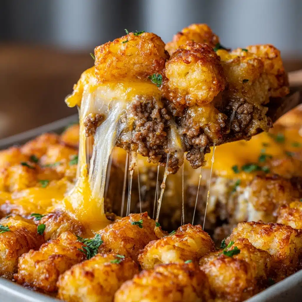 Easy Cowboy Casserole with Tater Tots Recipe - Recipe Image