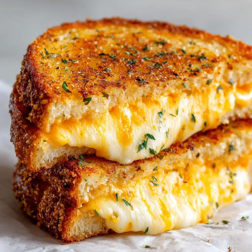 Garlic Bread Grilled Cheese Recipe - Recipe Image
