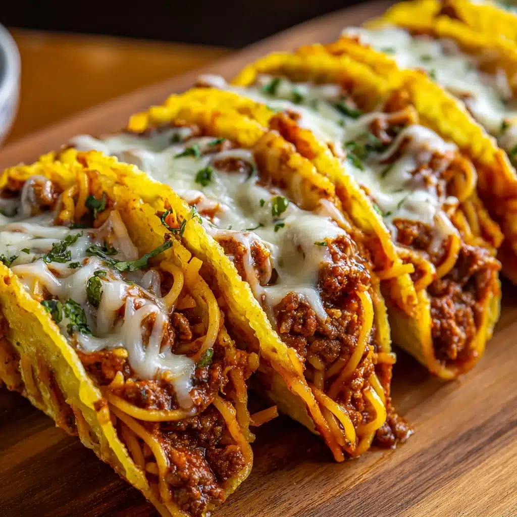 Spaghetti Tacos with Ground Beef Recipe - Recipe Image