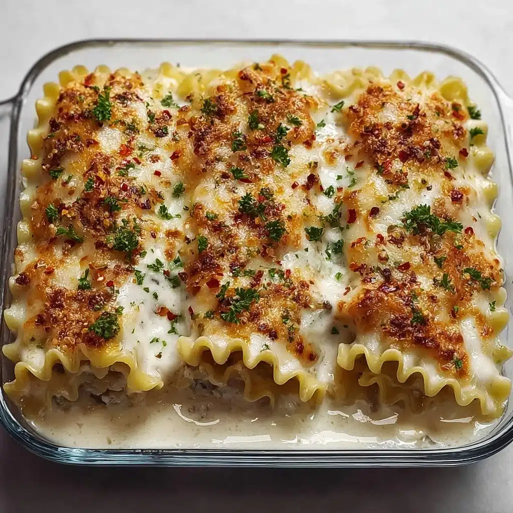 Chicken Alfredo Lasagna Roll Recipe - Recipe Image