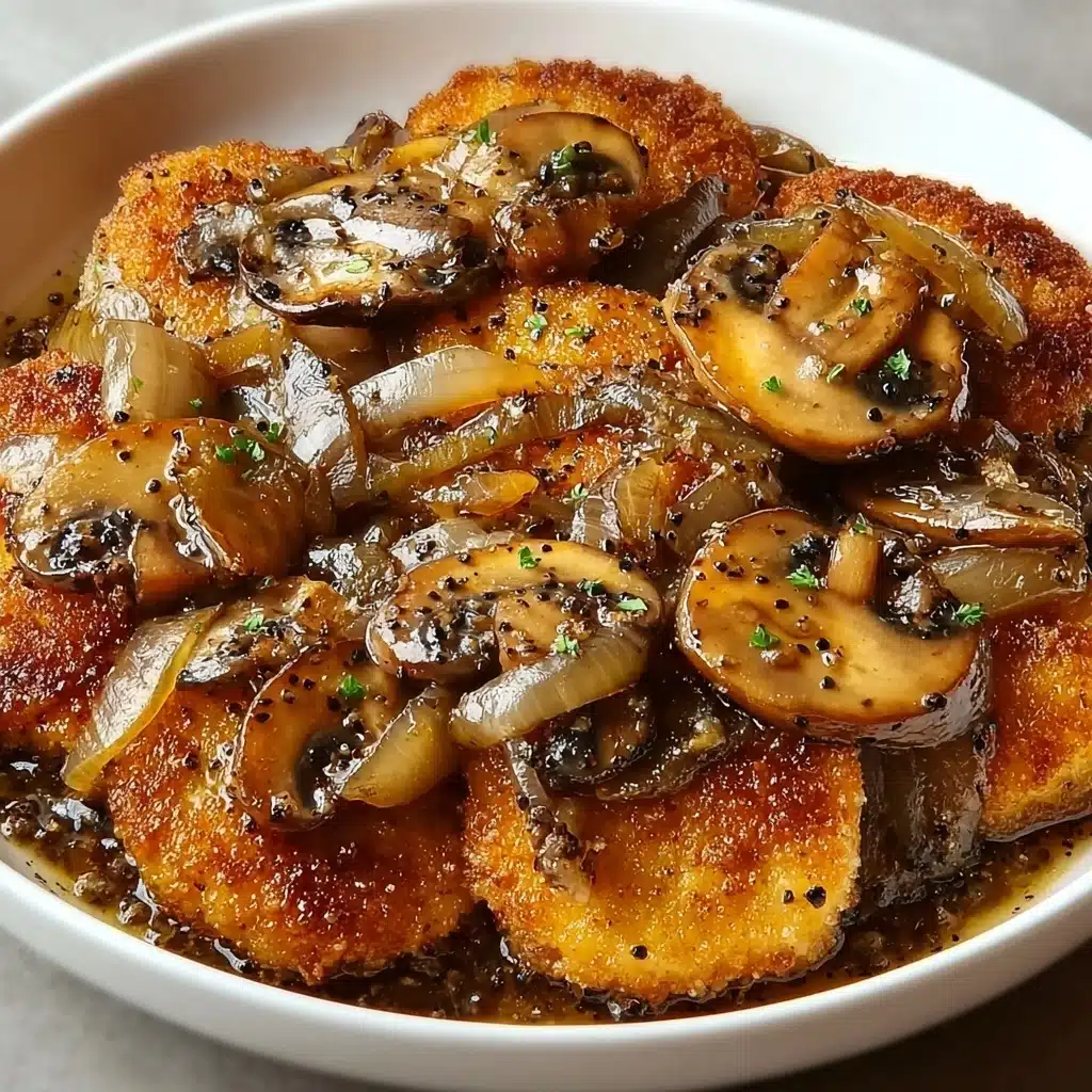 Black Pepper Chicken with Mushrooms Recipe - Recipe Image