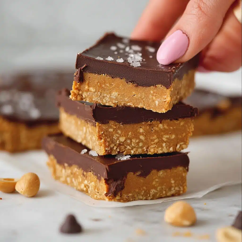 Chocolate Peanut Butter Protein Bars Recipe - Recipe Image