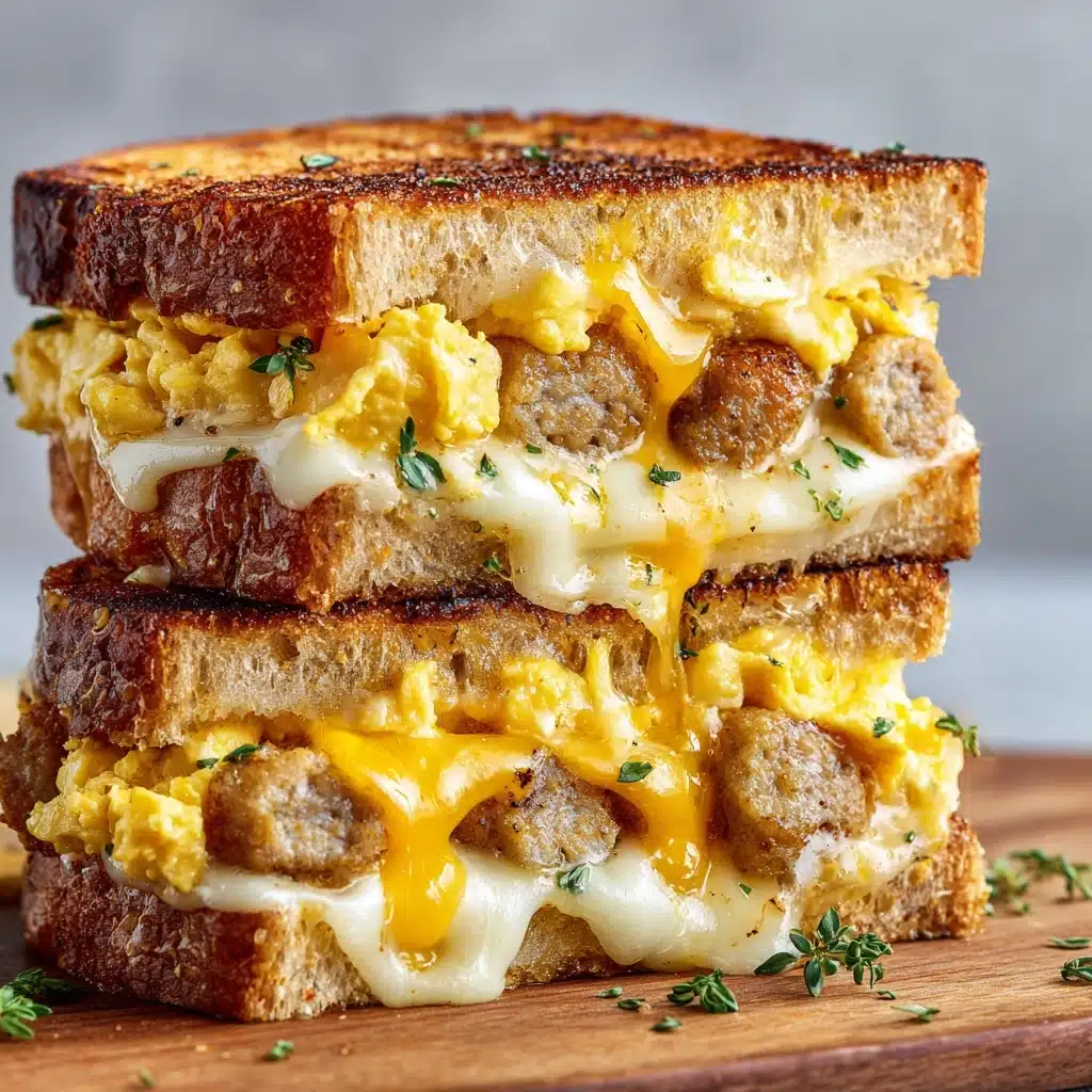 Breakfast Grilled Cheese with Eggs Recipe - Recipe Image