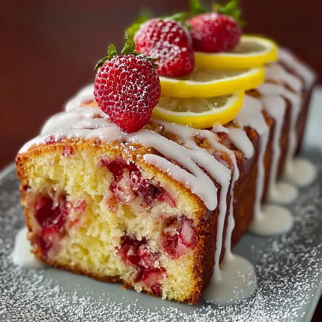 Strawberry Lemonade Pound Cake Recipe - Recipe Image