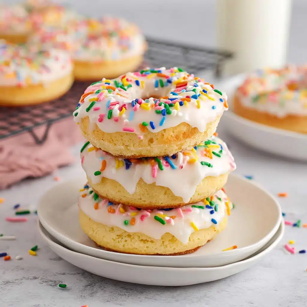 Low Fat Funfetti Cake Mix Donuts Recipe - Recipe Image