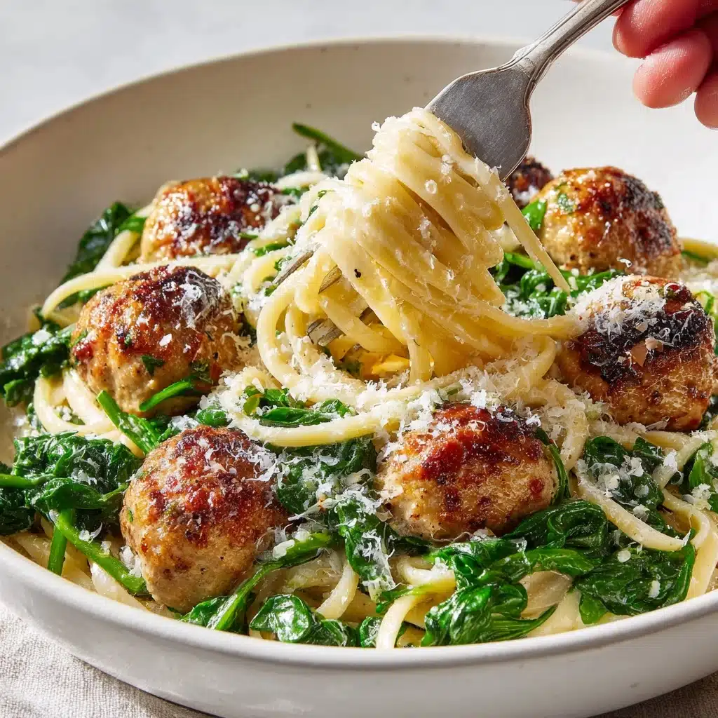 Creamy Spinach Turkey Meatballs Recipe - Recipe Image